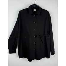 Des Concept Kadın Beli Büzgülü Oversize Gömlek