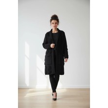 Des Concept Kadın Püsküllü Uzun Oversize Triko Hırka