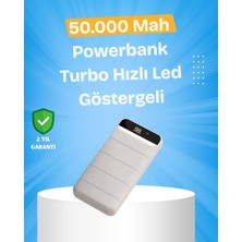 Mercora Tech Çoklu Cihaz Uyumlu LED Ekranlı 50000 Mah Powerbank