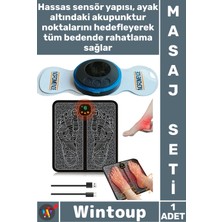 Wintoup #masaj Ems Masaj Kas Geliştirici Kan Dolaşımı Hızlandırıcı Şarjlı Katlanır Six Ped Ayak Tens Cihazı