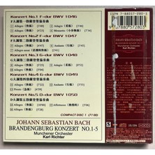 EMI Records J.s..bach Brandengburg Konzert No.1-5 Munchener Orchester Karl Richter CD