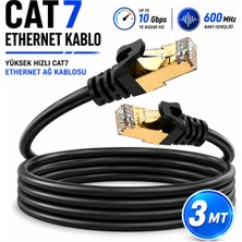 Anktek 3 Metre Cat7 Internet Ağ Kablosu 10 Gbps 600 Mhz U/ftp Patch Lan Ethernet Cable