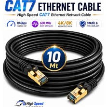 Anktek 10 Metre Cat7 Internet Ağ Kablosu 10 Gbps 600 Mhz Utp Ftp Patch Lan Ethernet Cable