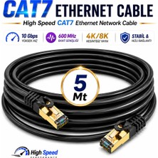 Anktek 5 Metre Cat7 Internet Ağ Kablosu Utp/ftp 600 Mhz 10 Gbps Ethernet Cable