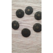 ILCARE Antık Sarı Metal Düğme 18 mm 6 Adet