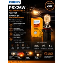 Philips PSX26W 12V 26W Sis Farı ve Gündüz Farı (Drl) Ampulü 12278C1 PG18.5D-3 Orijinal Ekipman 1 Adet
