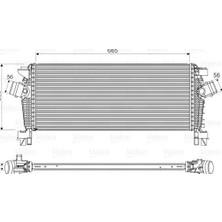 Valeo 818566 - Turbo Radyatörü Intercooler Astra J-Cruze-Zafıra C 1.4 Net-Nel 1.6-1.8 Xer-Let-Dtl-Dth 665×280X30
