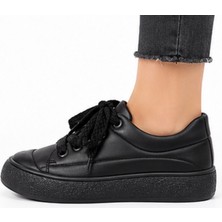 N Napa Shoe NP.7809.SİYAH Deri Sneaker