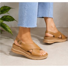 N Napa Shoe NP.15700.TABA.DERİ Sandalet