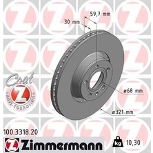 Zimmermann Zımmermann 100.3318.20 - Fren Diski Ön Audı A6-A8 2005-2011