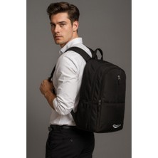 Elegance Unisex Geniş Hacimli Çok Gözlü Su Geçirmez Lise Ortaokul İlkokul Okul Çantası SİYAH