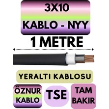 Avarson Öznur 3X10 Nyy (Yeraltı Kablosu) Metre Seçenekli
