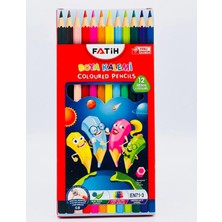 Fatih Kalem SEAROCK Fatih 12 Renk Kuru Boya Kalemi Seti Tam Boy Okul Resim Boyası