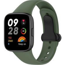 Marsilyan™- Xiaomi Redmi Watch 3 Origin Silikon Kordon (Saat Değildir) - Koyu Yeşil