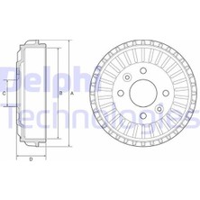 Delphi Delphı BF594 - Arka Fren Kampanası Renault Clıo V 19