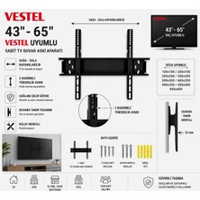Nurer Teknoloji Sb  vestel 65" Inç 165 Ekran LCD Tv Sabit Duvar Askı Aparatı + Su Terazili 