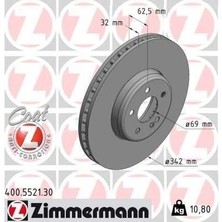 Zimmermann Zımmermann 400.5521.30 - Fren Dıskı On Mercedes X253 W213 C253 C257