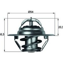 Mahle TX3.83D - Termostat 83C A4-A5-A6-Polo Demir Caga-Caha-Cagb-Cagc-Bby-Bky-Bbz