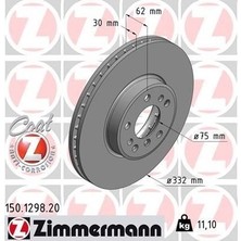 Zimmermann Zımmermann 150.1298.20 - Fren Dıskı On Havalı Bmw X3 E83 X5 E53