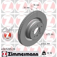 Zimmermann Zımmermann 450.5205.20 - Fren Dıskı On Range Rover 3 Vogue L322 05 12