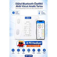 Repai Akıllı Baskül Vücut Analizli Yağ Su Kas BMI BMR Ölçer Dijital Tartı