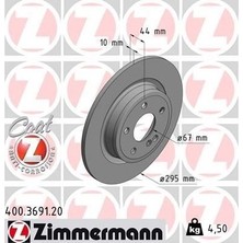 Zimmermann Zımmermann 400.3691.20 - Fren Dıskı Arka Mercedes W176 W246 C117 X156