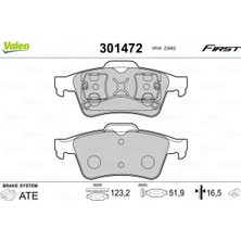 Valeo 9005020 - Arka Balata Lgn Iı 01 Mgn Iı-Latıtude-Vectra C 03 Focus Iı 05 Connec 06 CMAX06 Prımera 02 GDB3292 Fte Kı