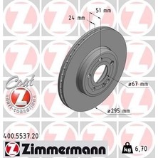 Zimmermann Zımmermann 400.5537.20 - Fren Dıskı On Mercedes W177 W247 C118