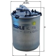 Mahle KL778 - Yakıt Filtresi Polo 1.2 Tdi 09 A1 2.0 Tdi 11 Ibıza V 1.2tdı-2.0tdı 10 Fabıa 1.2 Tdı 10