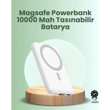 Mercora Tech Ultra Ince Manyetik Powerbank – Hızlı Şarj, Güçlü Tutuş, 10000 Mah Kapasite