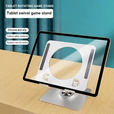 360 Derece Dönebilir Laptop ve Tablet Standı – Paslanmaz Çelik, Ayarlanabilir Yükseklik, Katlanabilir Masaüstü Bilgisayar Standı, iPad ve MacBook Uyumlu Ergonomik Raf-Dizüstü Pc (Tablet Standı)
