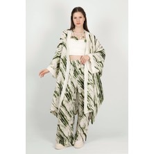 Des Concept Kadın Desenli Pamuklu Kimono