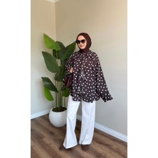 Gamze Özkurt Puantiye Fırfırlı Gömlek