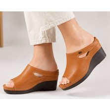 N Napa Shoe NP.1001.TABA.DERİ Terlik
