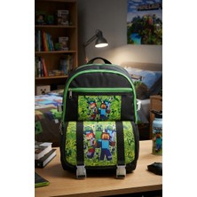 Rowan Çanta Ilk Okul Çantası Karekter Desenli Laptop Bölmeli  Siyah Erkek Ilkokul Ortopedık  Sırt Çantası 41*27*17 cm