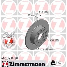 Zimmermann Zımmermann 600.3234.20 - Arka Fren Aynası Golf V-Vı-Octavıa 04 Toledo Iıı Altea 04 Leon 04 Caddy Iıı A3 03 25