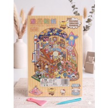 Glowilla Çocuklar Için Interaktif Odaklanma ve Beceri Oyunu Cımbız ve Spatula Hediyeli - Figür Temalı Çıkartma