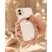Kumru Studio Gold Taşlı Telefon Boyun Askısı – Kristal Taşlı Şık Boyun Askısı