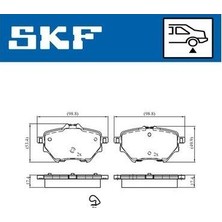 Skf VKBP90101 - Arka Fren Balatası Astra L 21 Combo E 18 Grandland 17 Mokka E 20 C4 18 C4 E 22 Berlıngo 18 Partner 18 Rı
