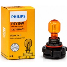 Philips PSY19W 12V 19W PG20/2 Turuncu Sinyal ve Gündüz Farı Ampulü Orijinal 1 Adet