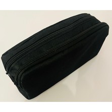 Searock Çift Fermuarlı Kalemlik Siyah