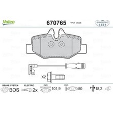 Valeo 670765 - Fren Balatası Arka Mercedes Vıto W639 03