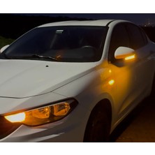 Fiat Egea LED Sinyalli Ayna Kapağı (Sağ-Sol Takım) Standart Seri