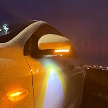Fiat Egea LED Sinyal + Ayna Altı Aydınlatma Kapağı (Sağ-Sol Takım) Dinamik Seri