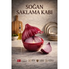 Genchome Homeware Soğan Saklama Kabı | Bpa Free, Koku Yapmaz, Sızdırmaz, Pratik Mutfak Saklama Kutusu