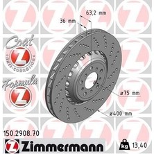 Zimmermann Zımmermann 150.2908.70 - Fren Diski On Sag Bmw M5 F10 M6 F12 F13 F06 Havalı Delıklı Cıft Parcalı