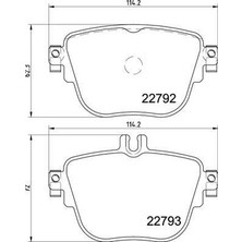 Valeo 671865 - Fren Balatası Arka Mercedes C257 W213 S213 C238 A238