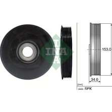 Ina 544007910 - Krank Kasnağı P107-207-P307-P308-P406-P407-PARTNER-BERLINGO-C1-C2-C3-C4-XSARA-FOCUS Iı-Fıesta 02 1.4-1.6