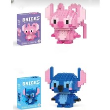 C&On Design Stitch ve Angel 3D Yapboz 2'li Seti 175 Parça Renkli Hediyelik Eğlenceli Oyun