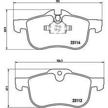 Valeo 670632 - Ön Balata Rover 75 1.8-2.0 Gdt-V6-2.5 V6 Mg Zt 160-190 02-05